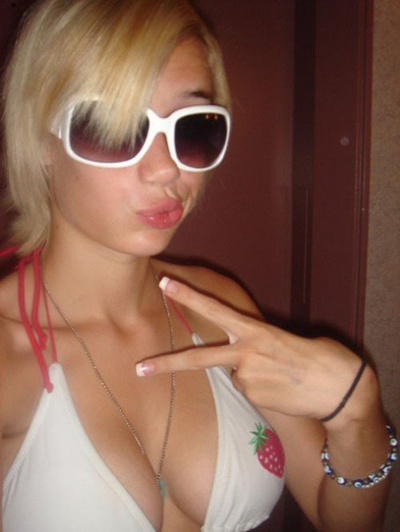 Cute Blonde Hipster With Big Tits